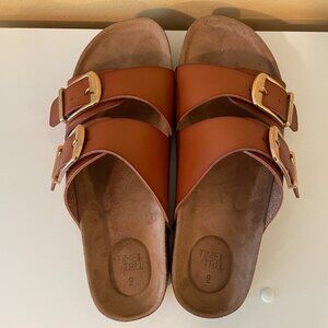 Time and Tru Women's Slide Sandals, Brown Size 9 - Never Worn